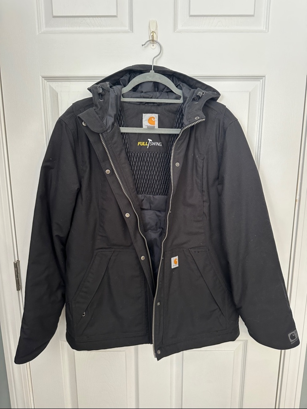 Women’s Carhartt Black Hooded Full-Swing Field Jacket